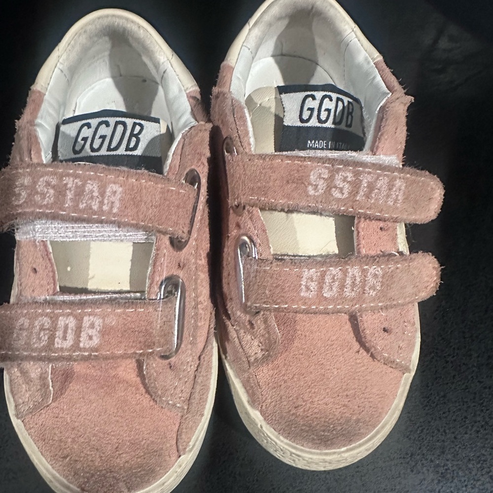 Golden Goose Kids Pink Suede Sneakers
